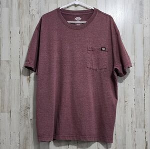 Dickies Red Short Sleeve Crew Neck Workwear Tee Shirt Size XL